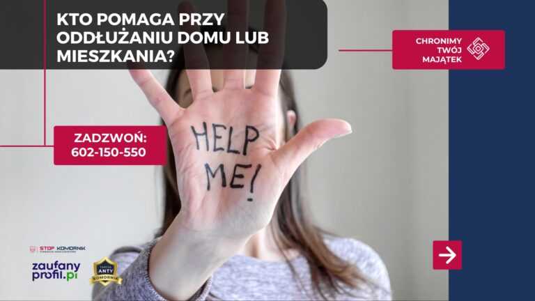 Kto pomaga przy oddłużaniu domu lub mieszkania?