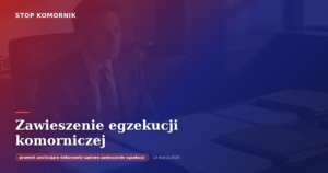 Zawieszenie egzekucji komorniczej